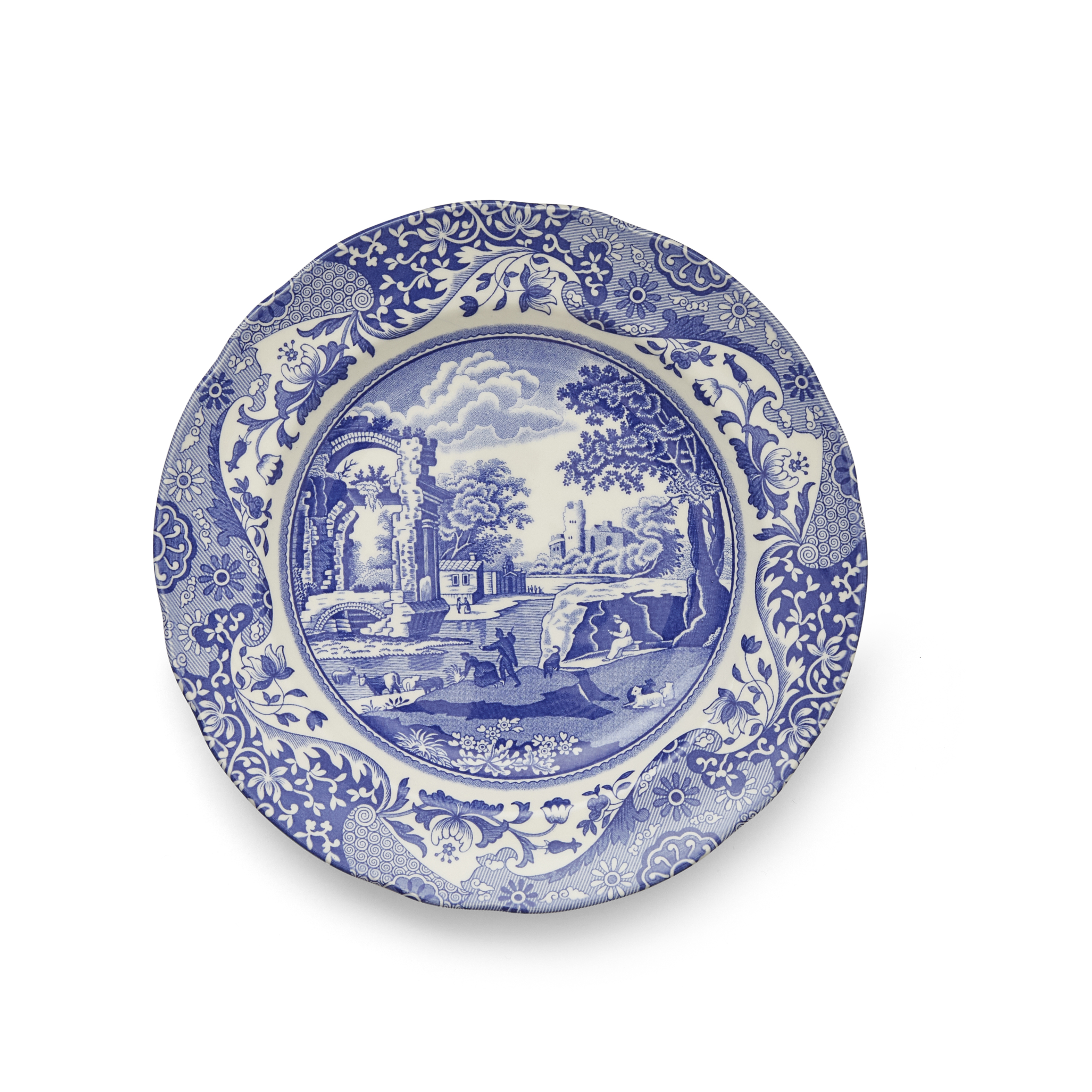 Blue Italian Set of 4 Luncheon Plates image number null